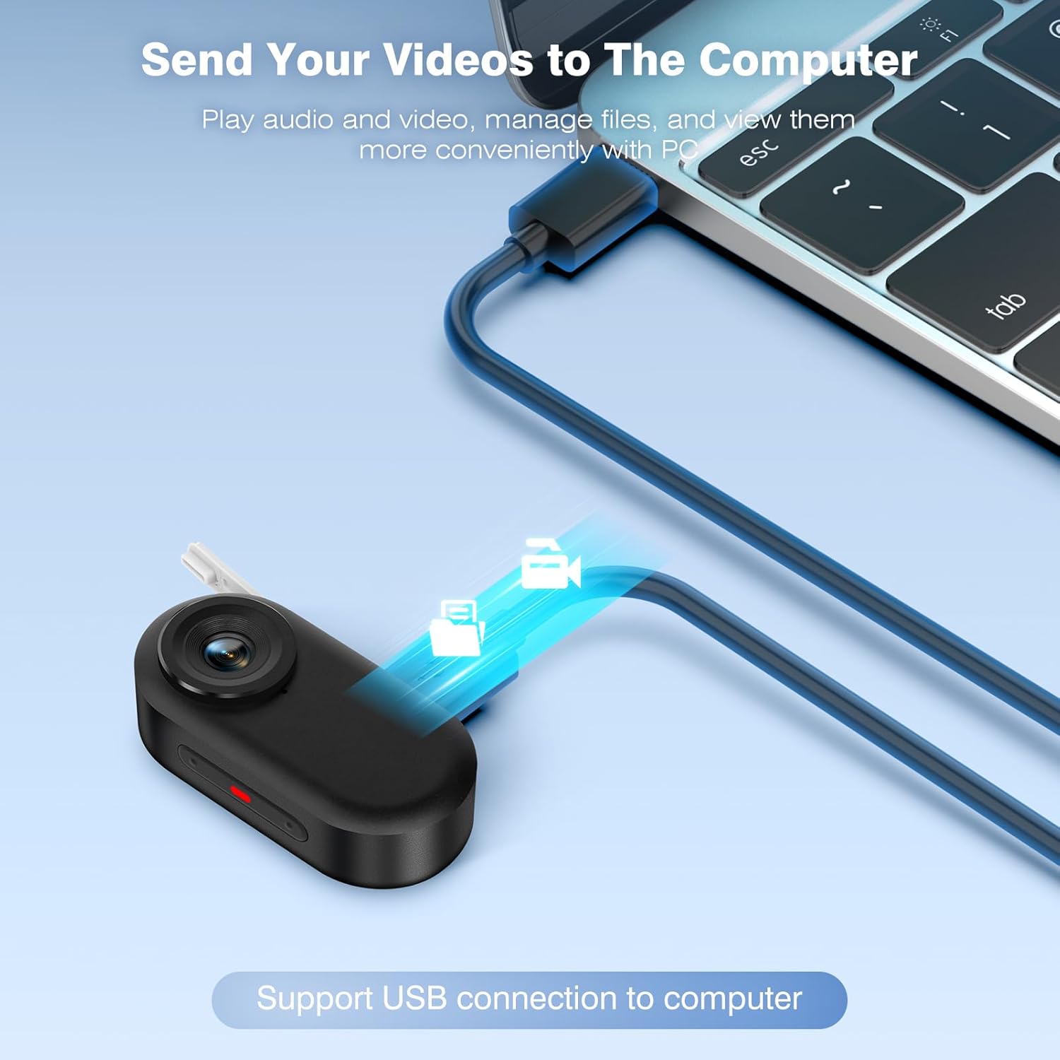 1080P FHD Mini Body Camera: 128GB Sports Action Body Cam, Thumb Size Hands-Free Wearable Pocket Camera, Portable Bodycam Camcorder for Work, Travel, Fishing, Pet Walking, Outdoor Adventures - Image 5