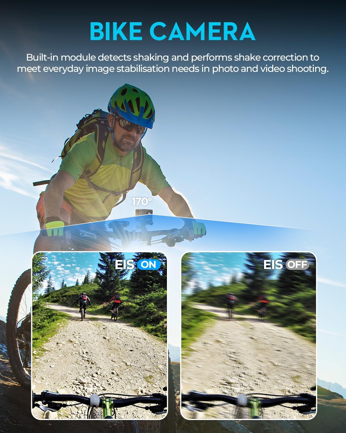 Action Camera 4K30fps with 64G SD Card,HD Waterproof Camera 131ft Underwater Cameras 20MP Pre-Recording WiFi Camera 170° Remote Control Sports Cameras with 2 Batteries Helmet Mount Accessories Kits - Image 5