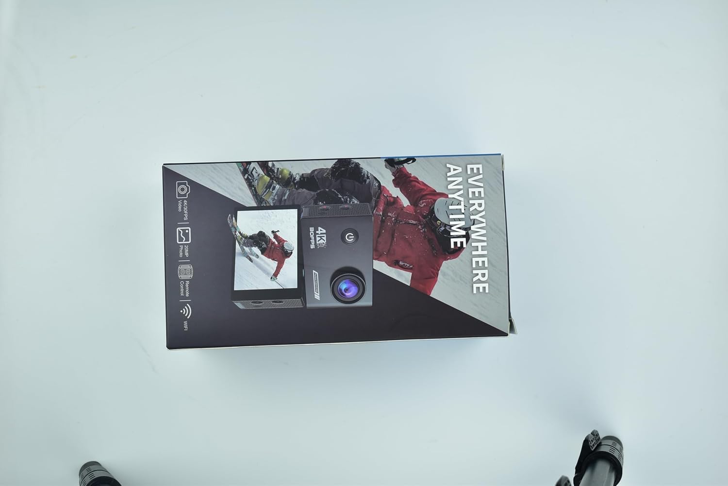 Action Camera 4K30fps with 64G SD Card,HD Waterproof Camera 131ft Underwater Cameras 20MP Pre-Recording WiFi Camera 170° Remote Control Sports Cameras with 2 Batteries Helmet Mount Accessories Kits - Image 7