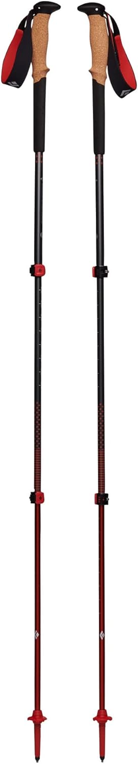 Black Diamond Pursuit Aluminum Trekking-Hiking Poles - Collapsible & Adjustable